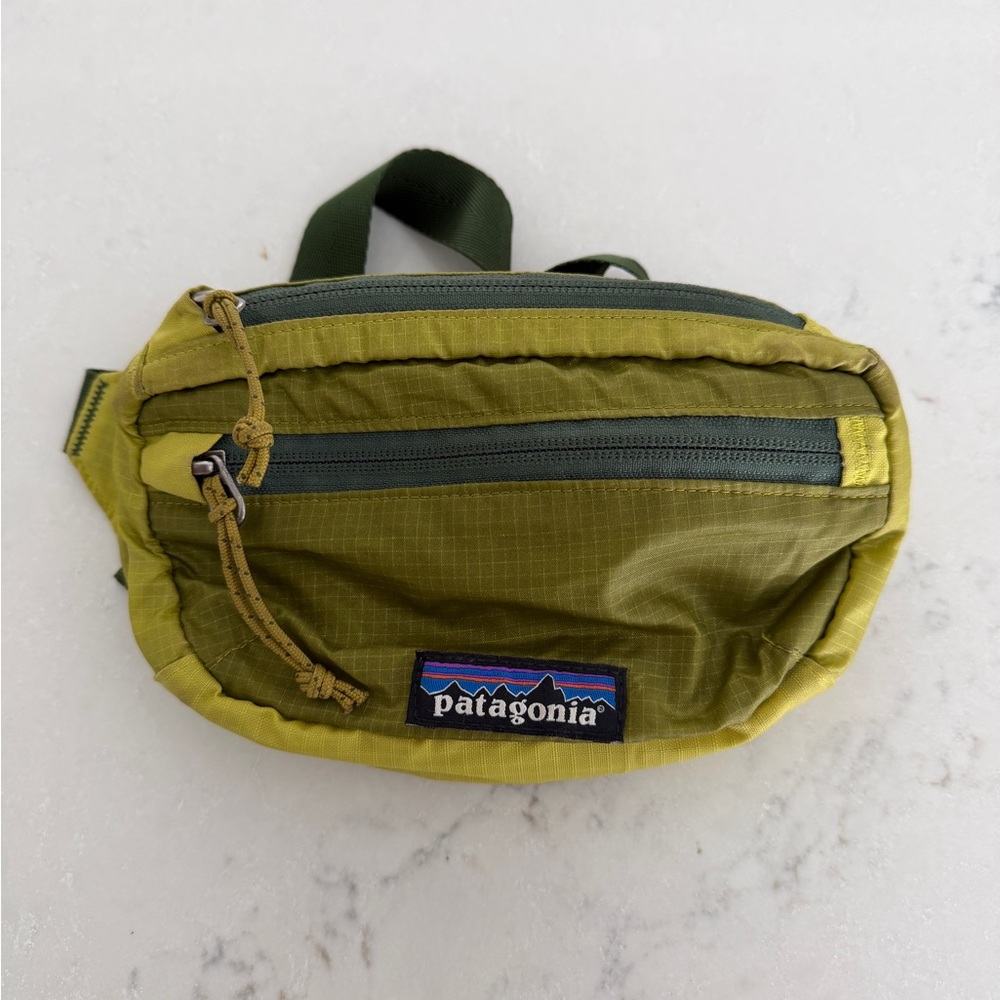 Patagonia Lightweight Unisex Hiking Mini Hip Pack Green Fanny Pack Belt Bag
